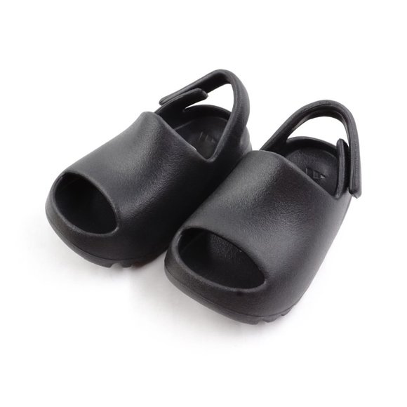 Adidas Original Yeezy Slide Onyx (Kids) in Black HQ4118 -  FCM29 - Picture 2 of 14
